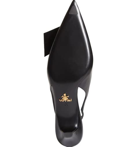 fold kitten heel slingback pump